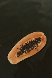 sliced apple fruit on black table