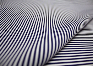 white and black striped textile