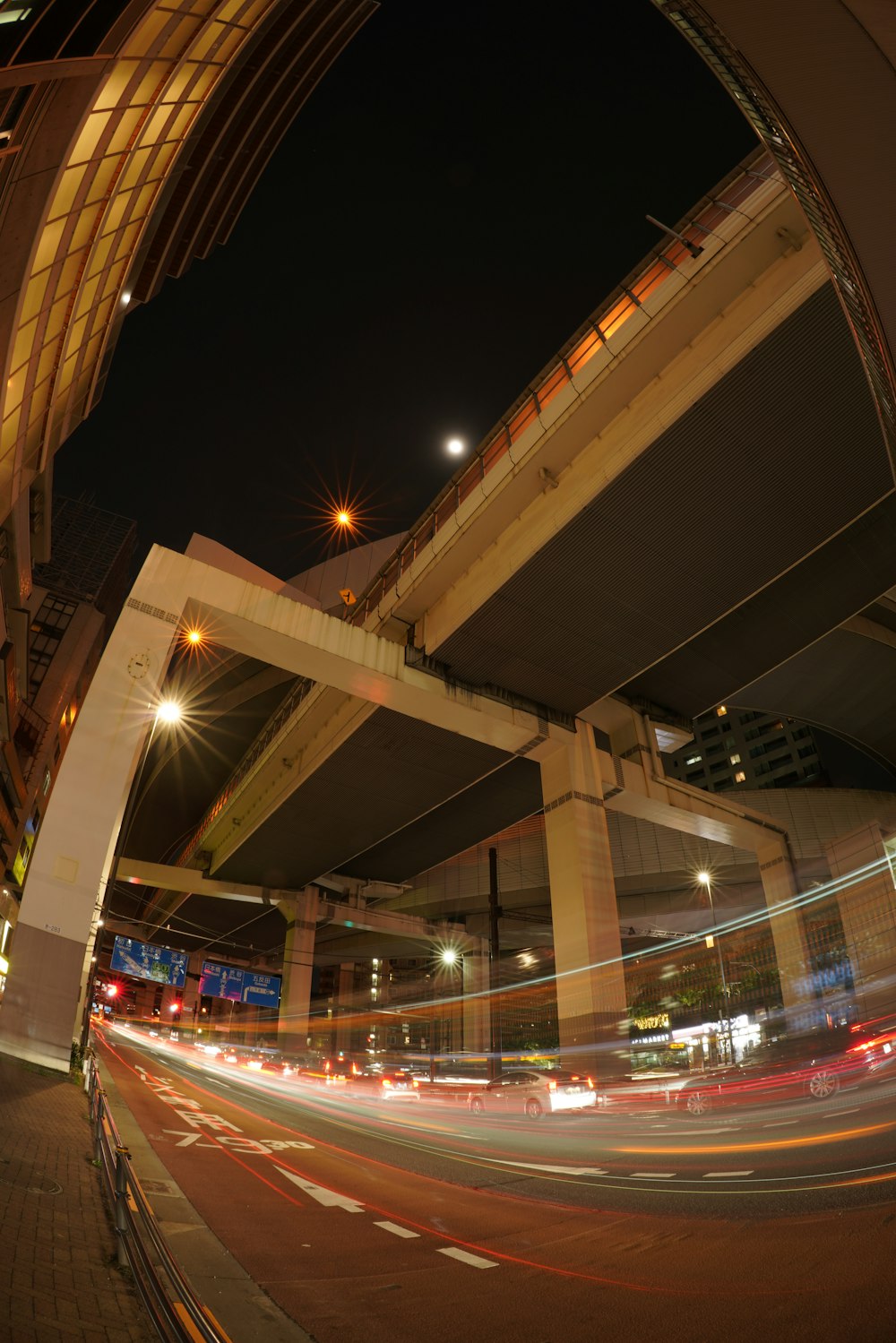 cars on road during night time