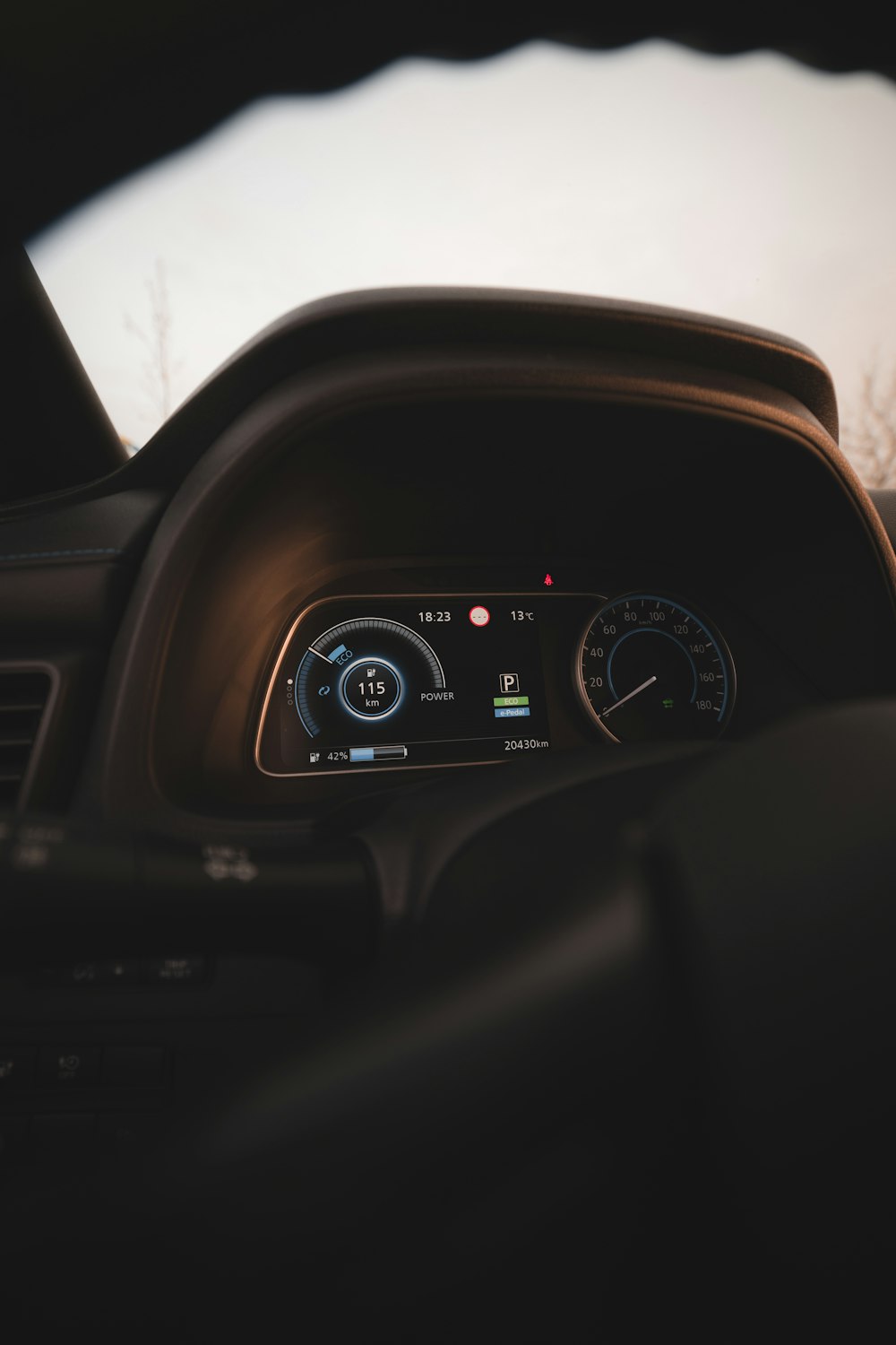 black and brown car dashboard