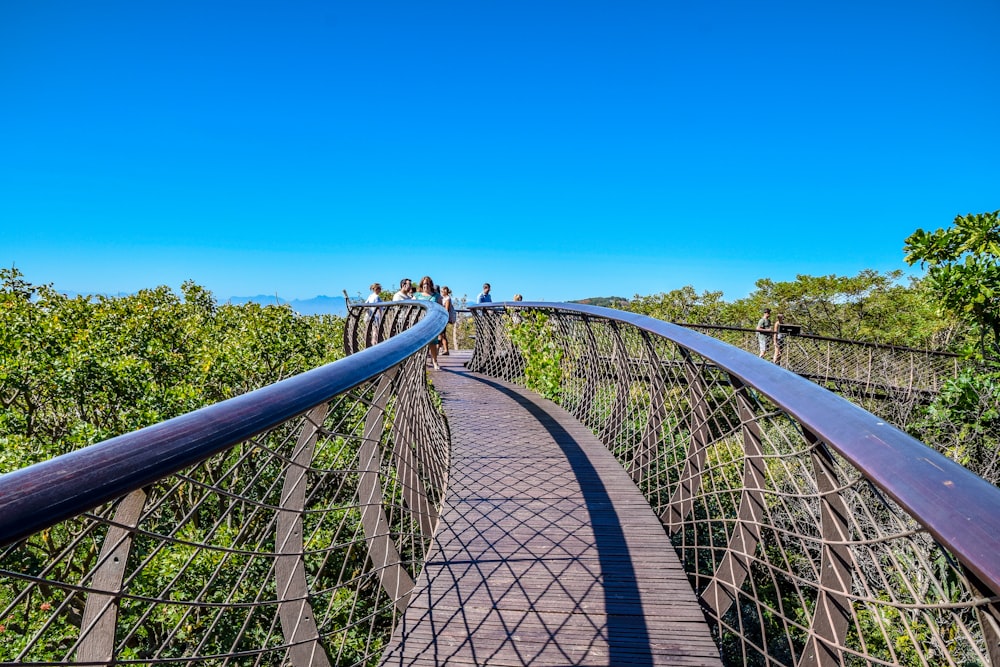 gray metal bridge under blue sky during daytime