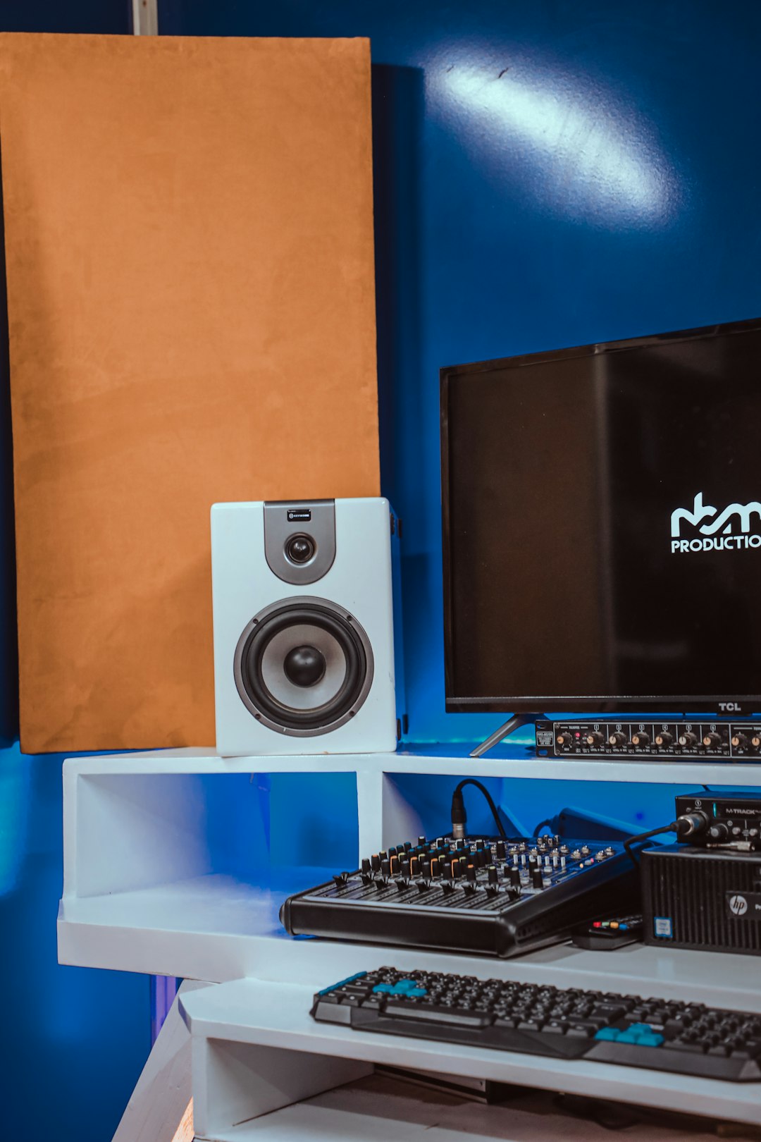 black flat screen computer monitor beside black computer keyboard