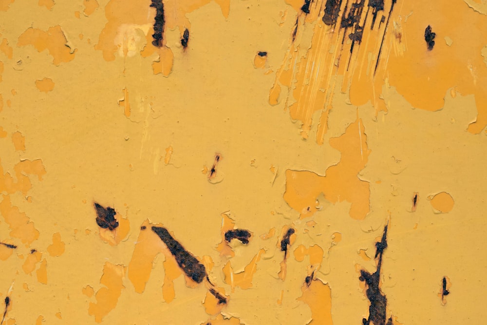 peinture abstraite jaune et blanc