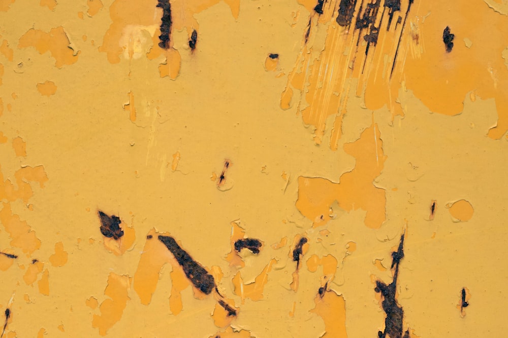 yellow and white abstract painting