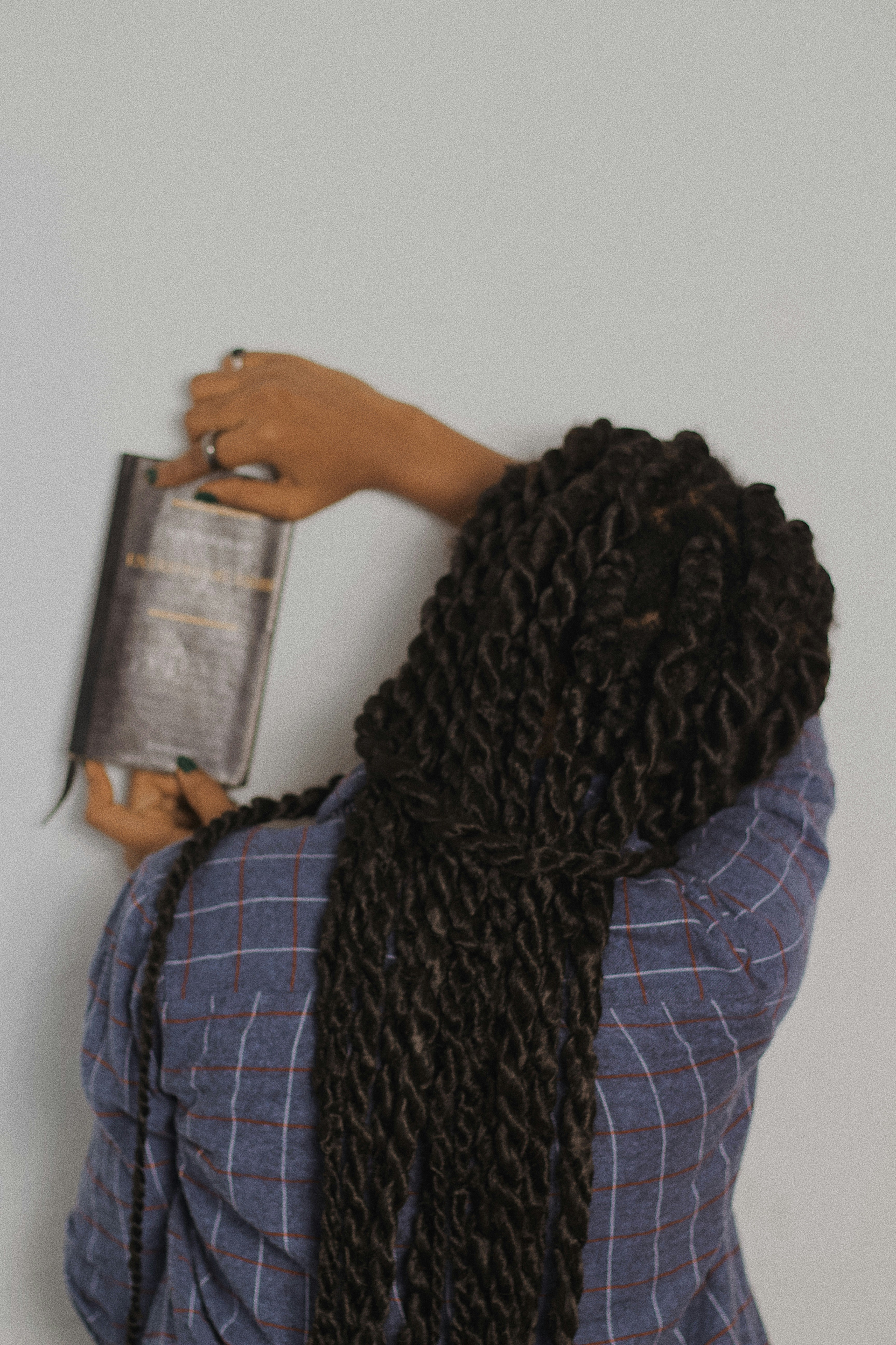 Locs photographed close up