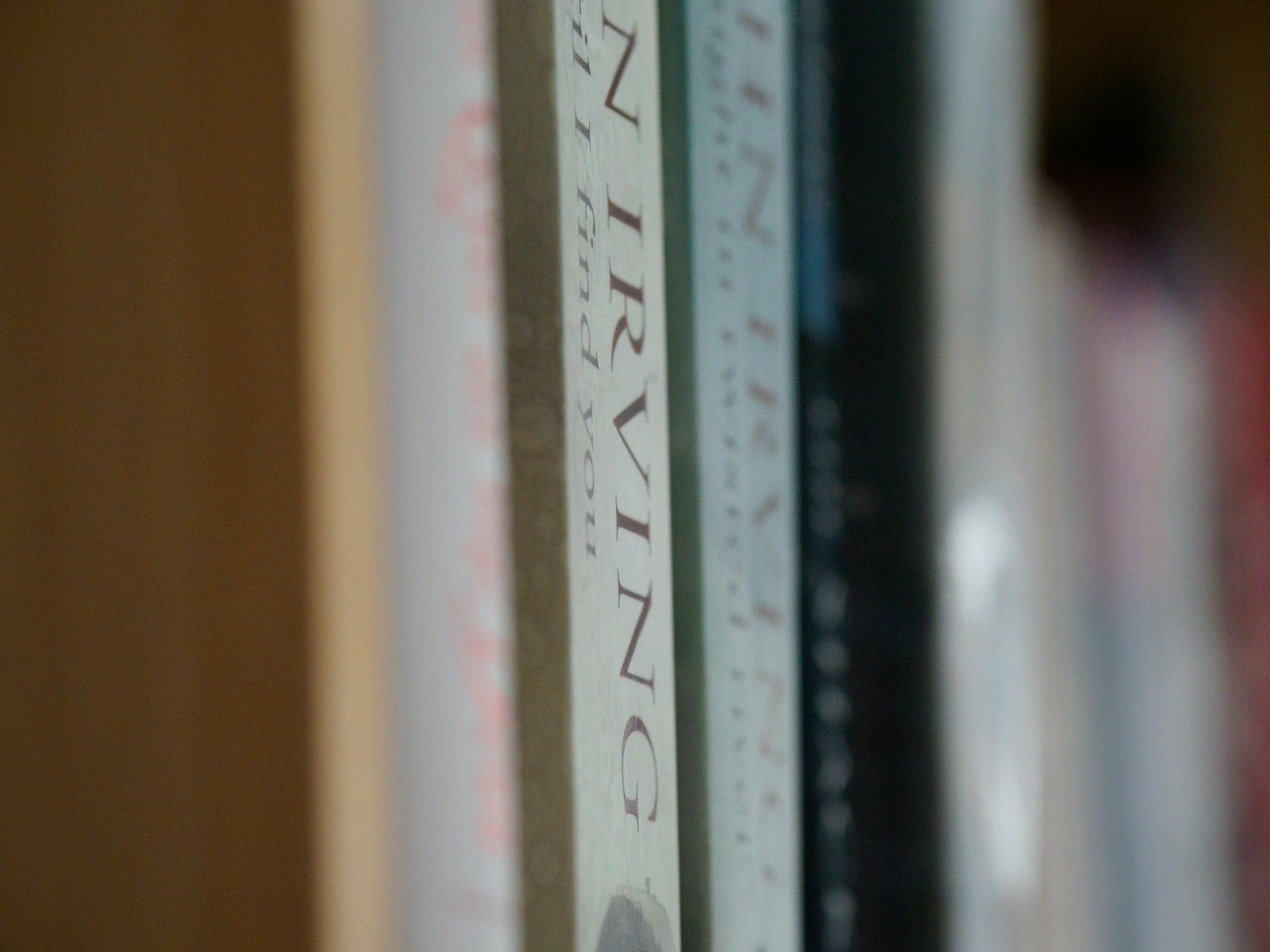 white and black labeled book