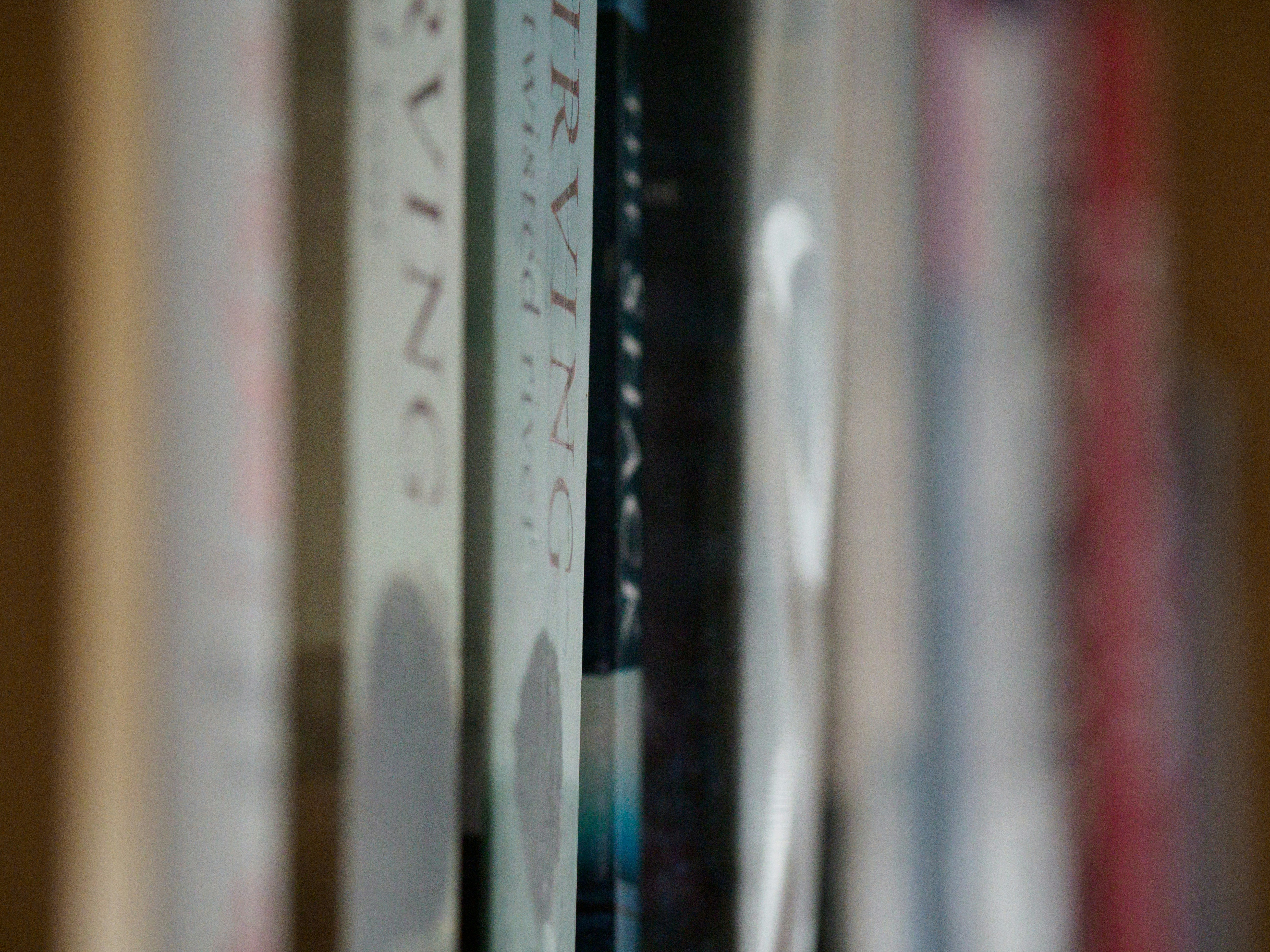 book, books, reading material, literature, read, reading, words, bokeh, close up, blur, library, spine, 
