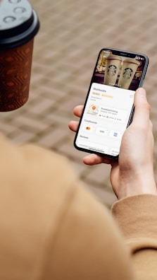 A cozy coffee shop finder app displaying nearby locations on a simple map.
