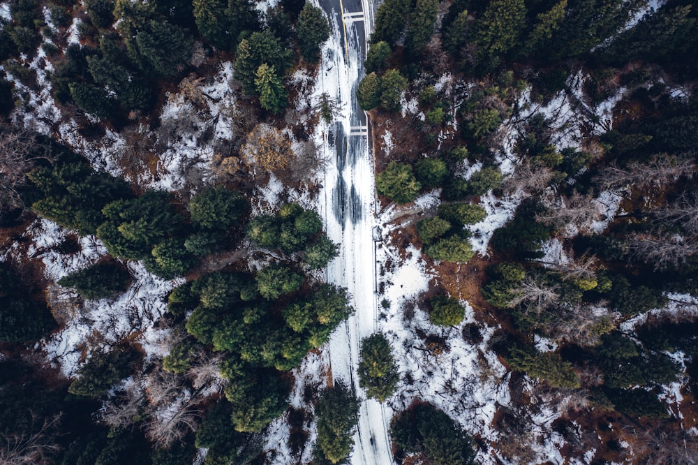 white bridge on top of gray rocky mountain