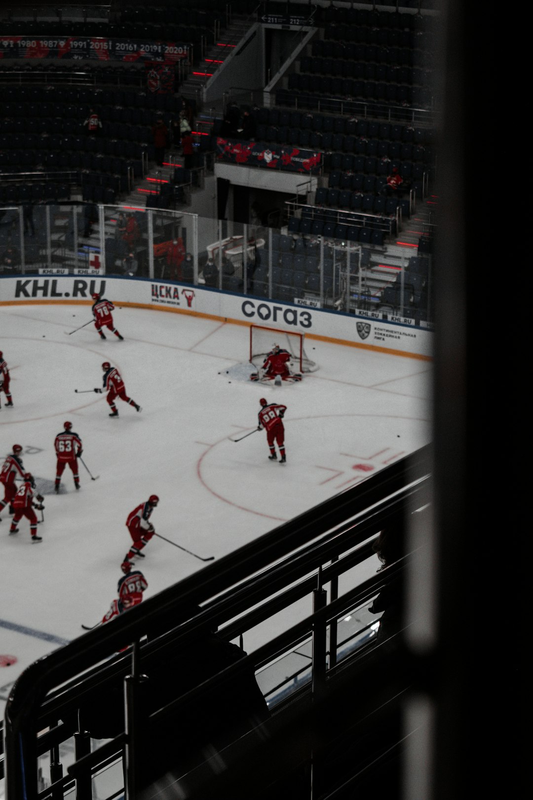 people playing ice hockey on ice hockey field