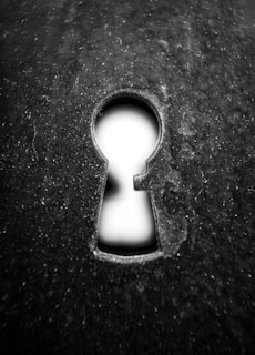 Close-up of a brass grommet shining under natural light.