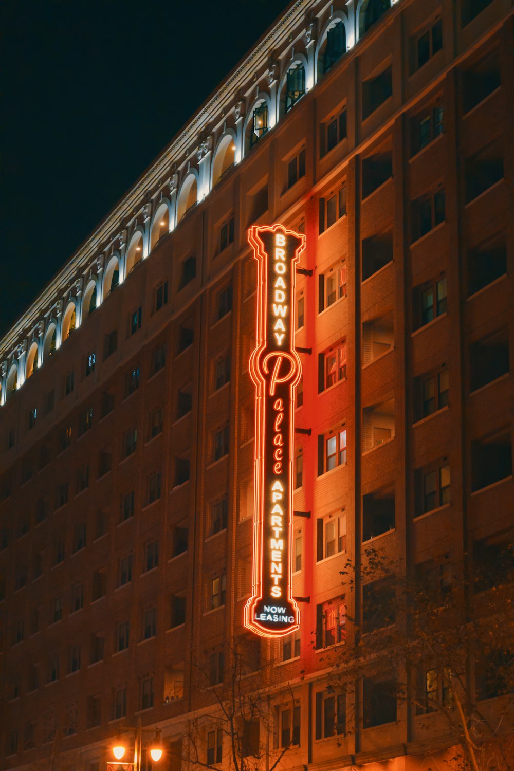 red and white led signage