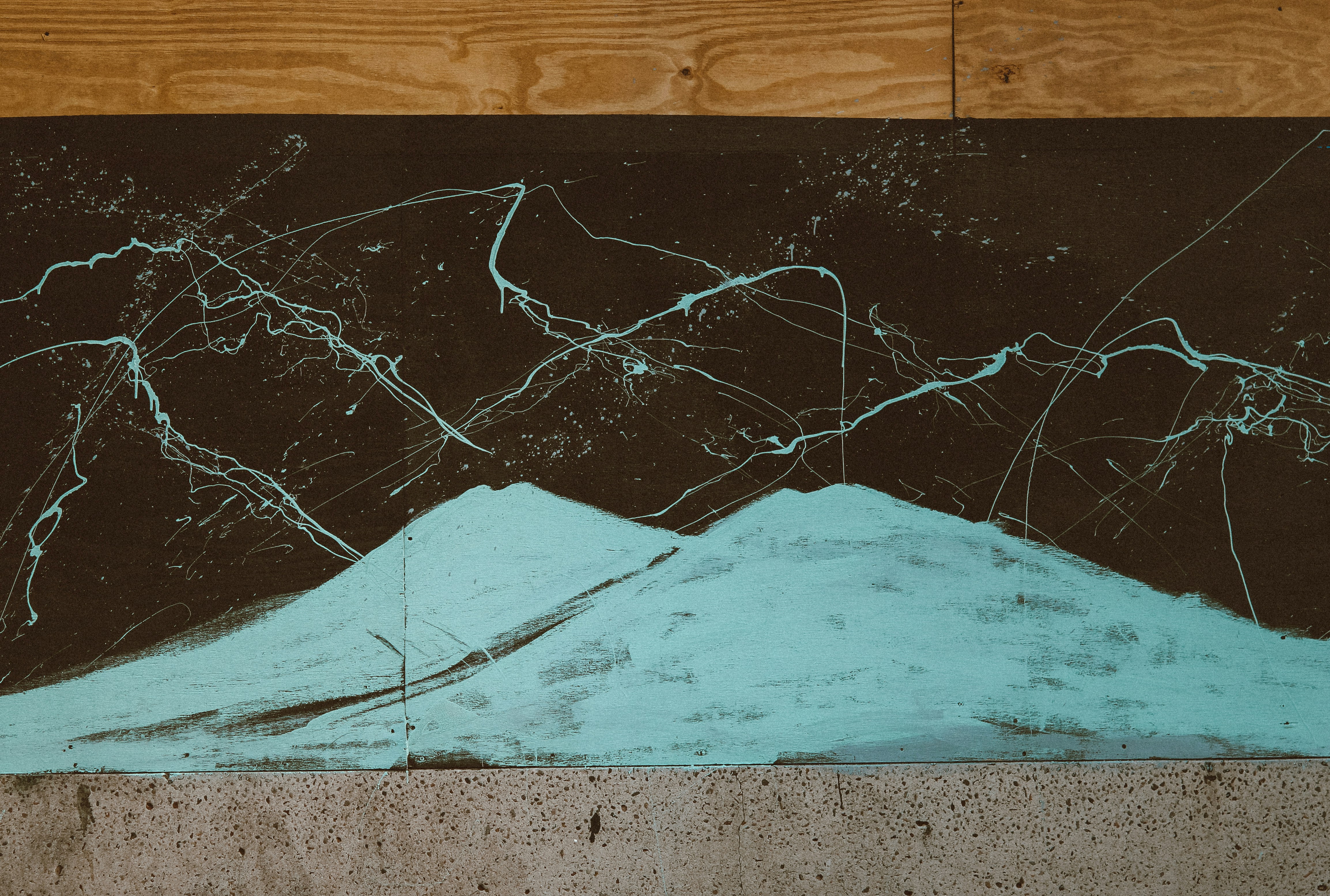 Abstract chalkboard art