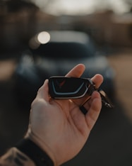 black and red smart watch