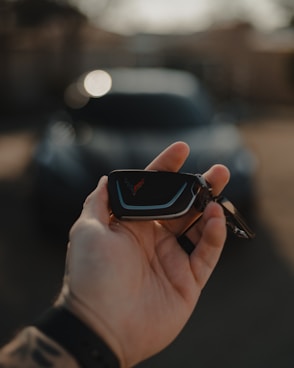 black and red smart watch