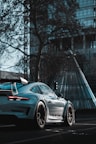 black porsche 911 on road