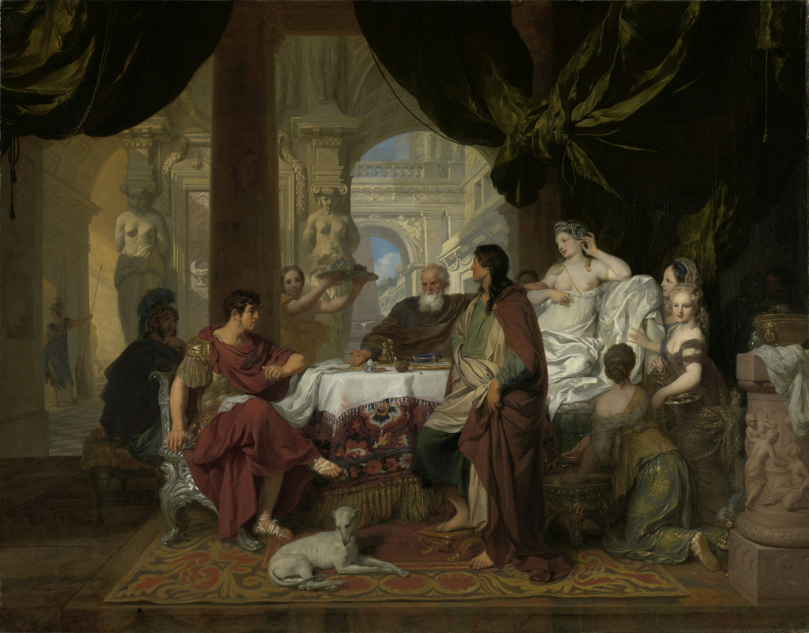 Title: Cleopatra’s Banquet. Creator: Gerard de Lairesse. Providing institution: Rijksmuseum. Provider: Rijksmuseum. Providing country: Netherlands. Public Domain. Source: https://www.europeana.eu/item/90402/SK_A_2115