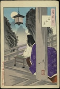 woman in yellow dress standing on stairs