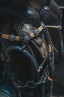 black and gold bicycle helmet