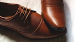 brown leather lace up shoes