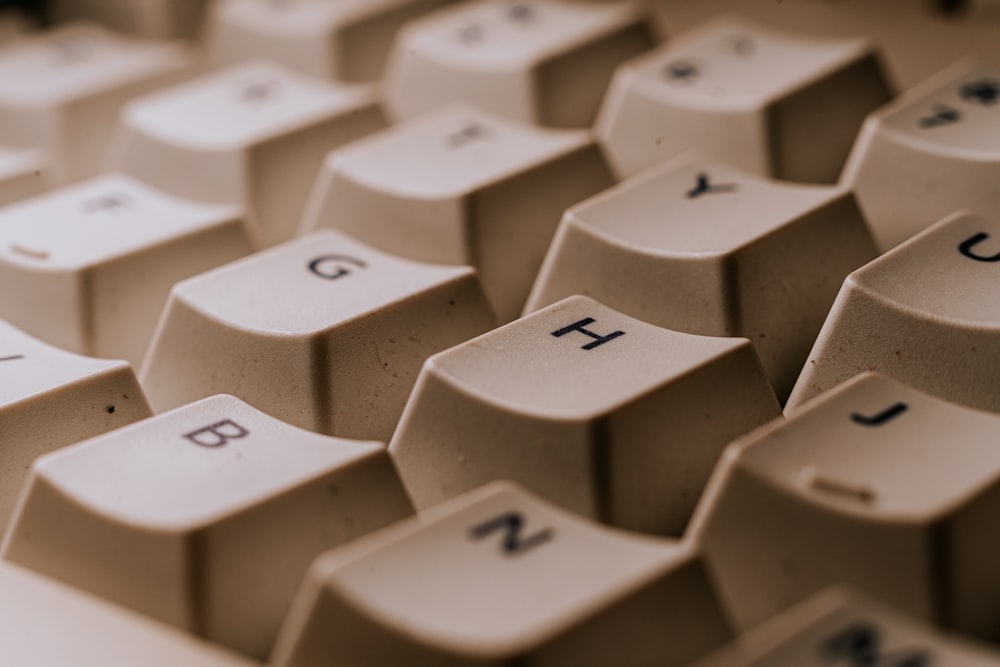 white and silver computer keyboard