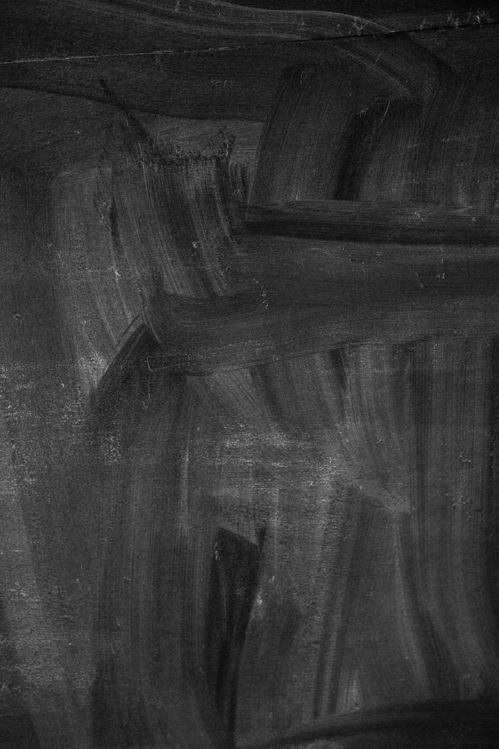 Pintura abstracta en negro y gris