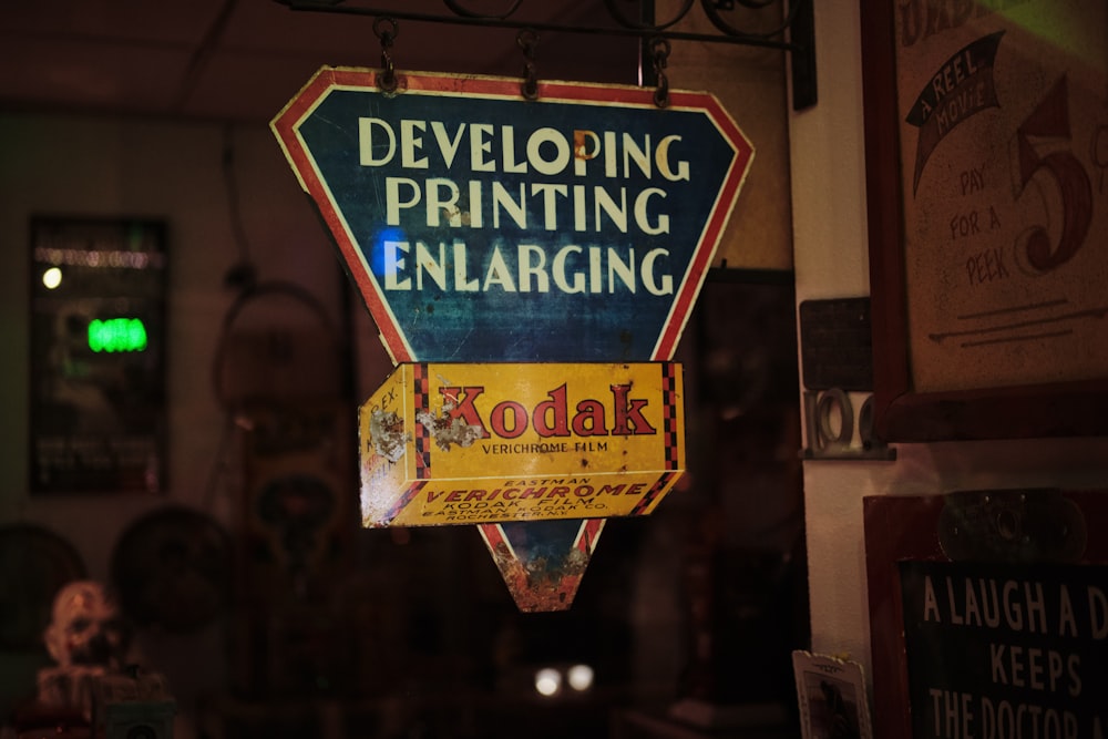 brown and white wooden signage