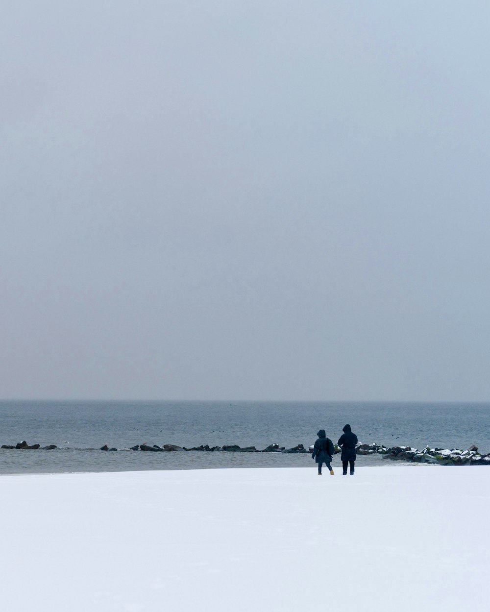 2 person walking on beach during daytime