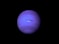 Neptune on a black background