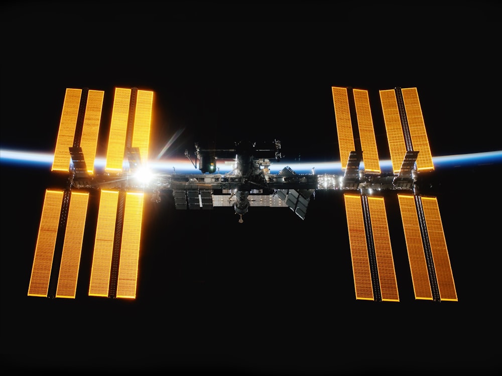 Internationale Raumstation umkreist die Erde