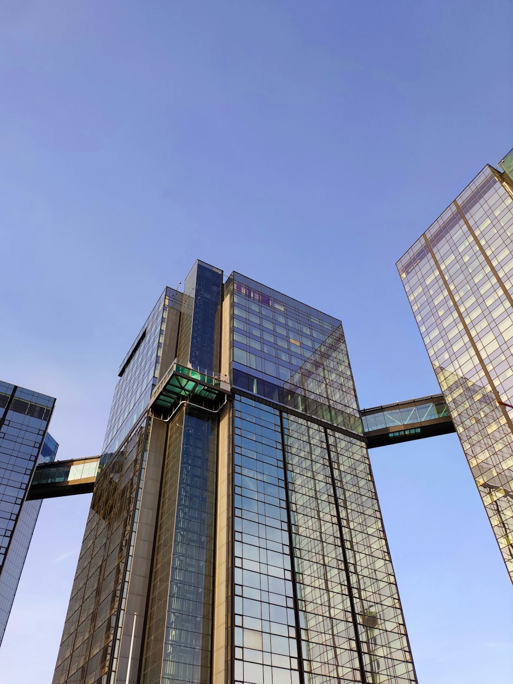 low angle photography of high rise building