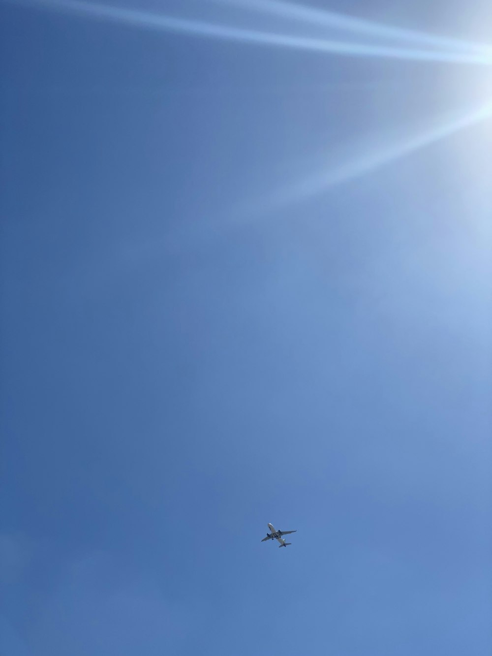 airplane in the sky during daytime