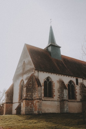 brown and white concrete church
