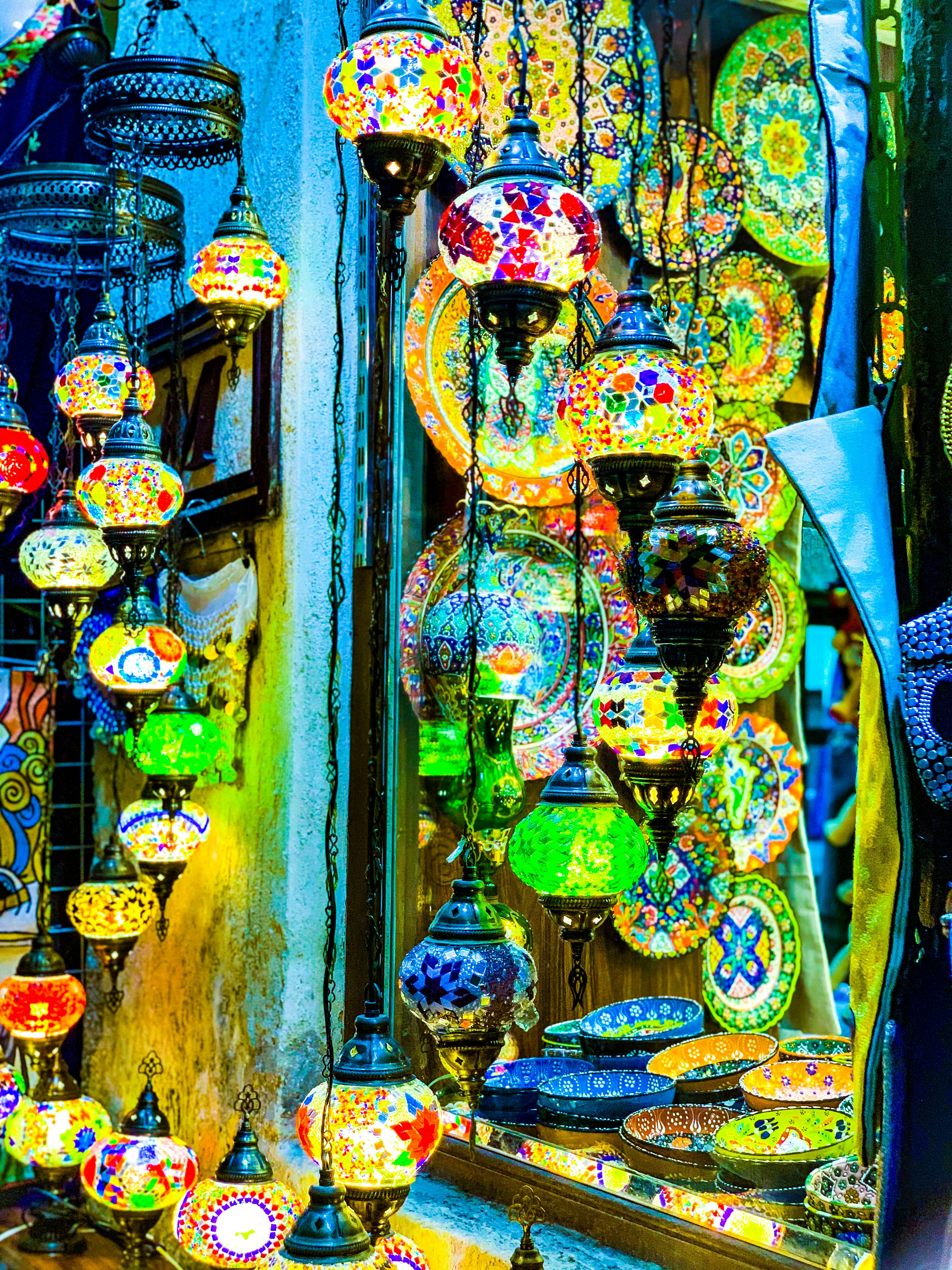 Handmade Moroccan Brass Lamp