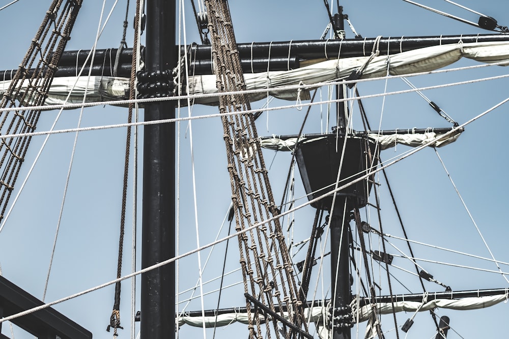 black and brown sail ship