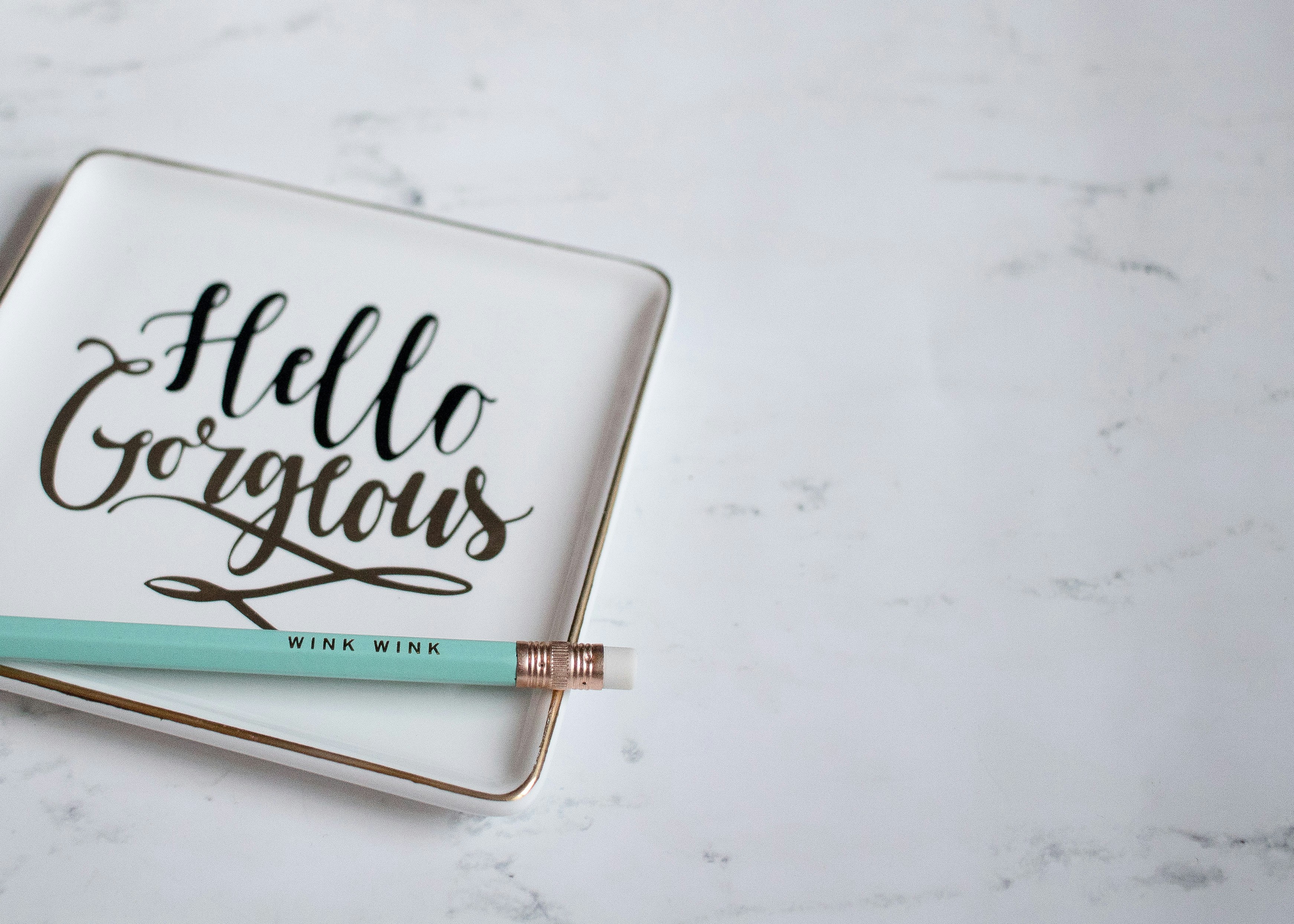 White and black card