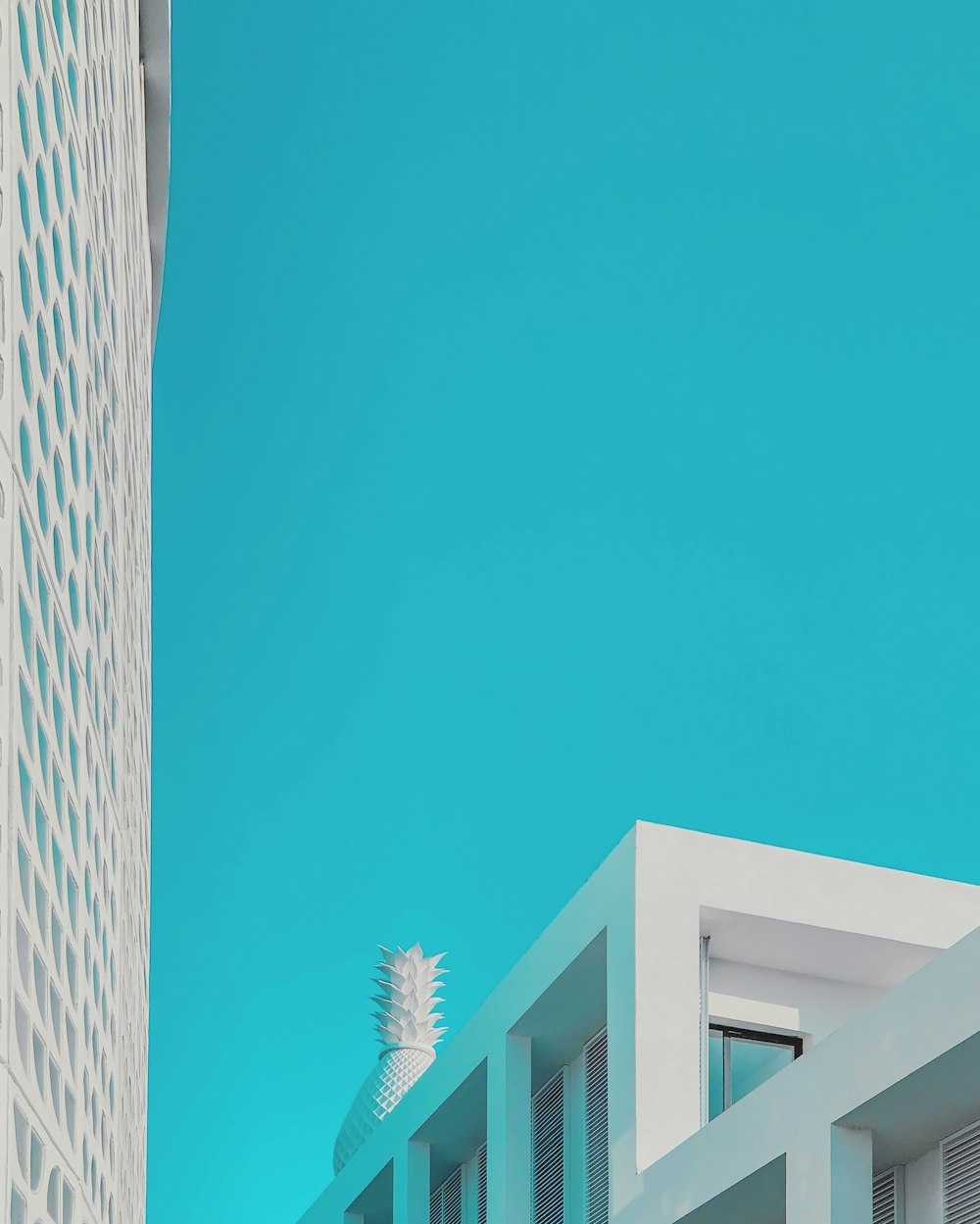 edificio de hormigón blanco bajo un cielo azul durante el día