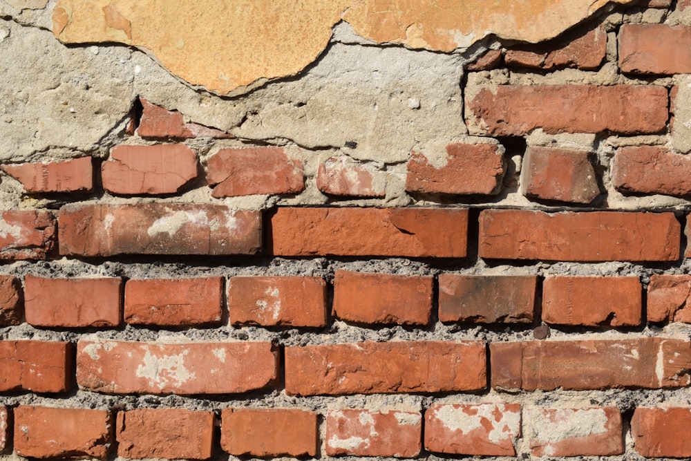 brown and white brick wall