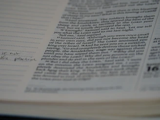 Close-up of a red pen marking corrections on a printed manuscript page.