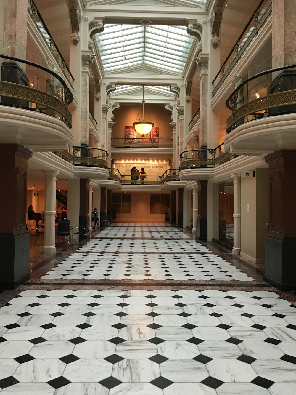 black and white floor tiles