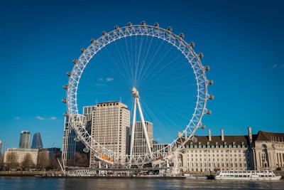 The London Eye on the South Bank of the Thames, London