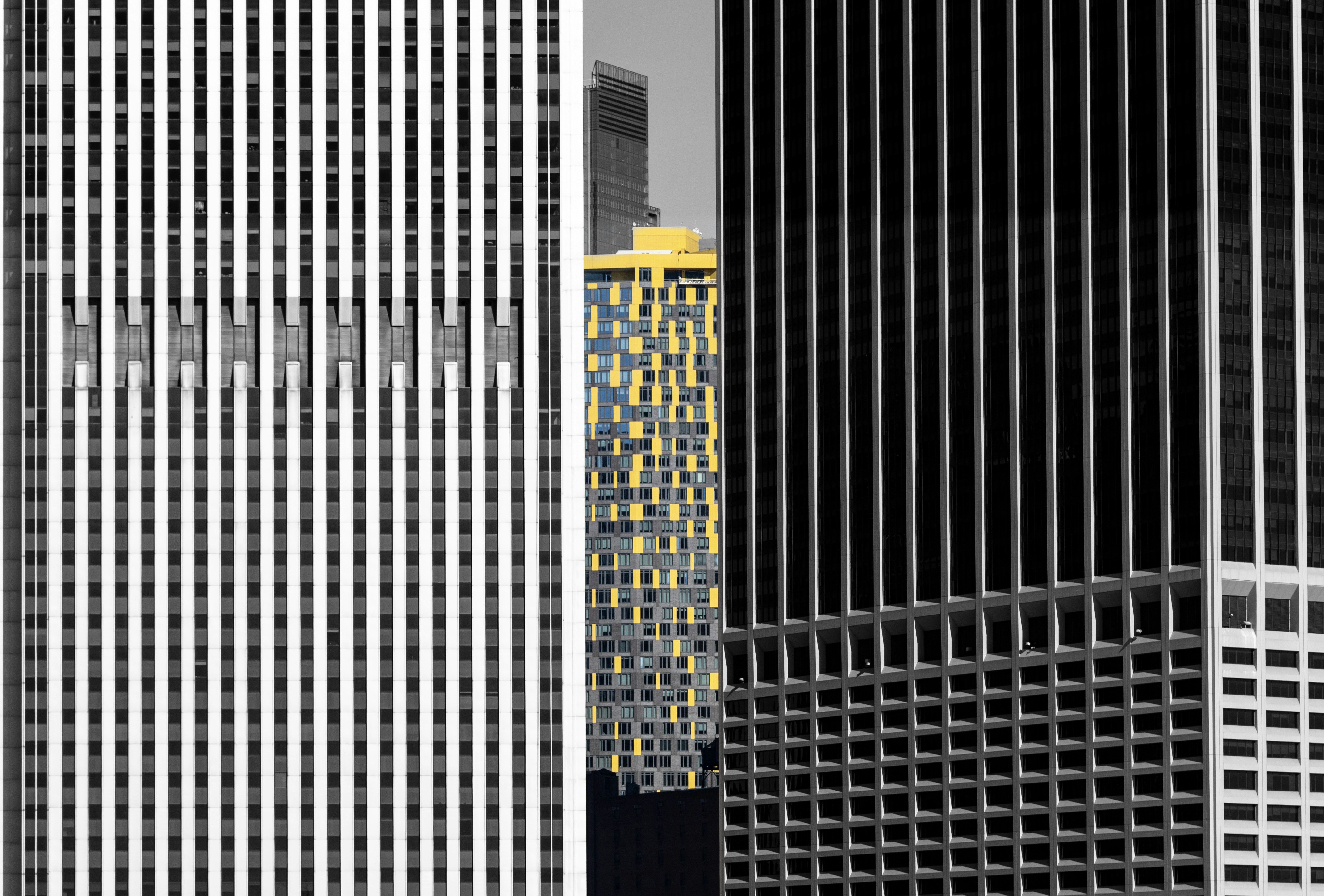 white and black high rise building