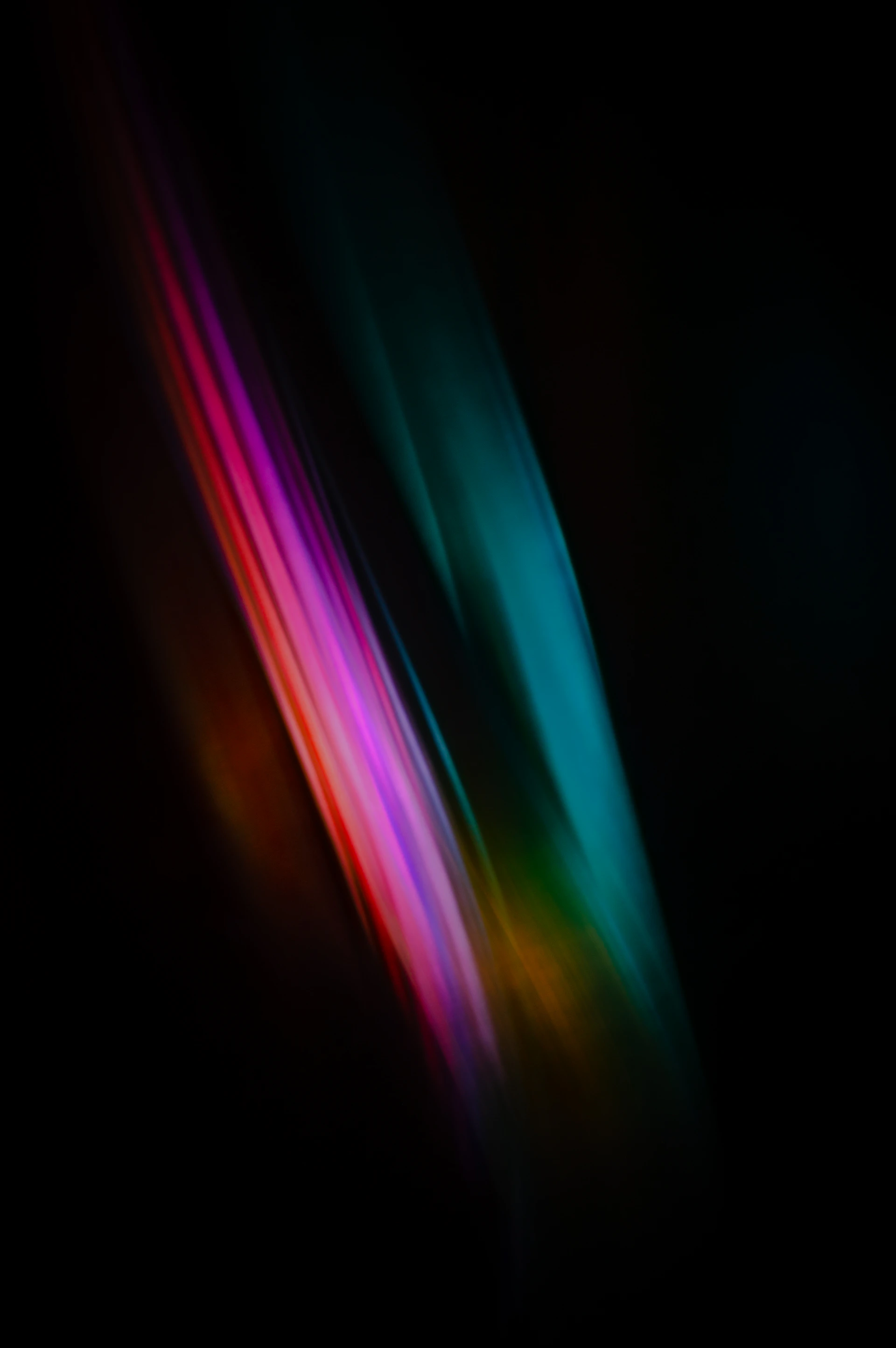 purple and green light in dark room