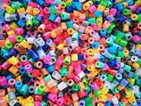 multi colored plastic toy lot
