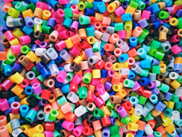 multi colored plastic toy lot
