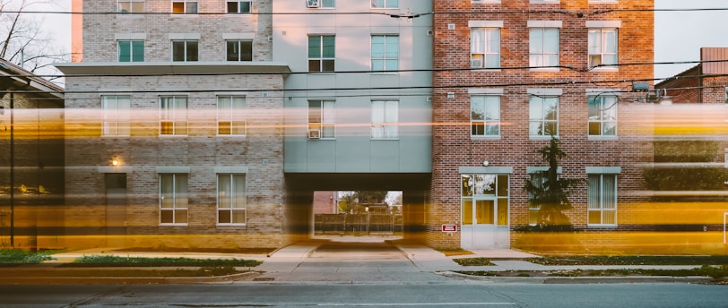 brown and white concrete building