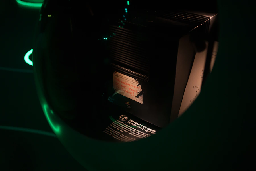 Modern data center server room