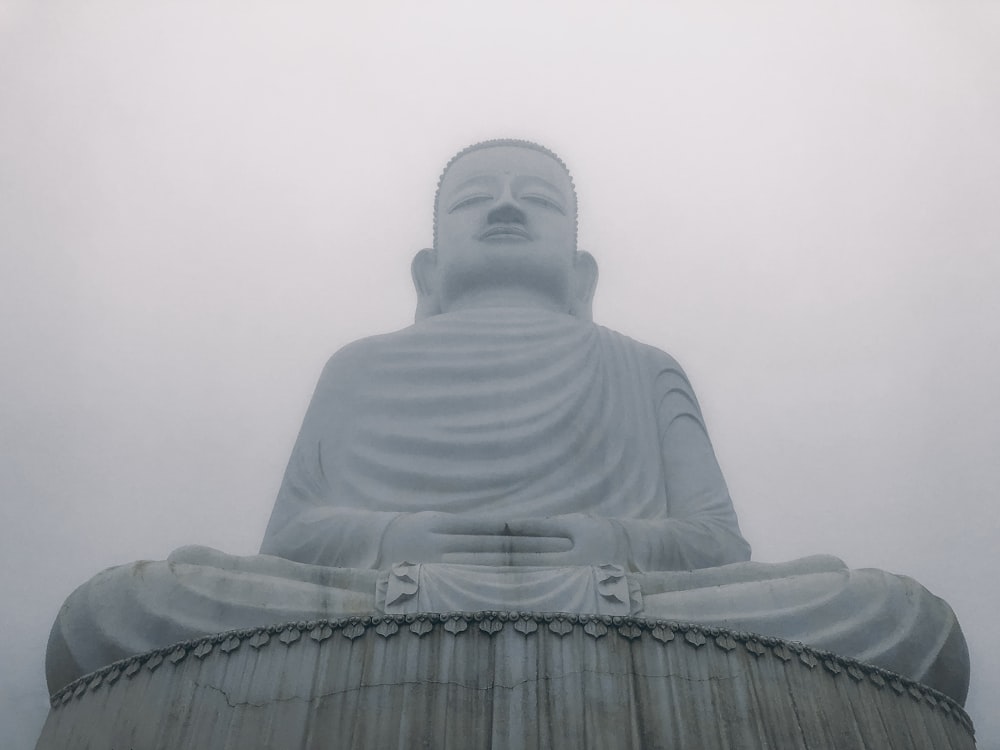 low angle photography of buddha statue