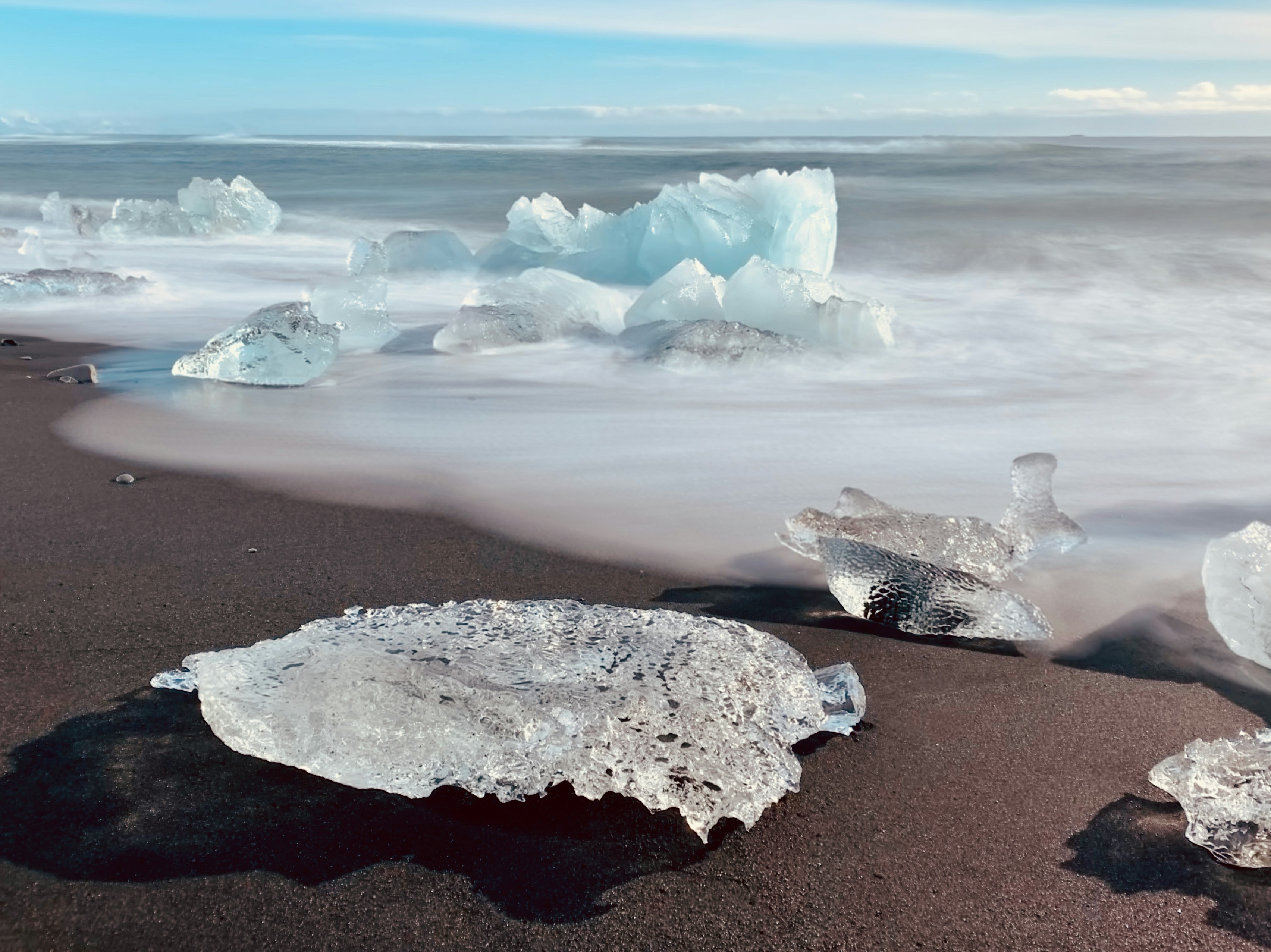 gray rock on gray sand