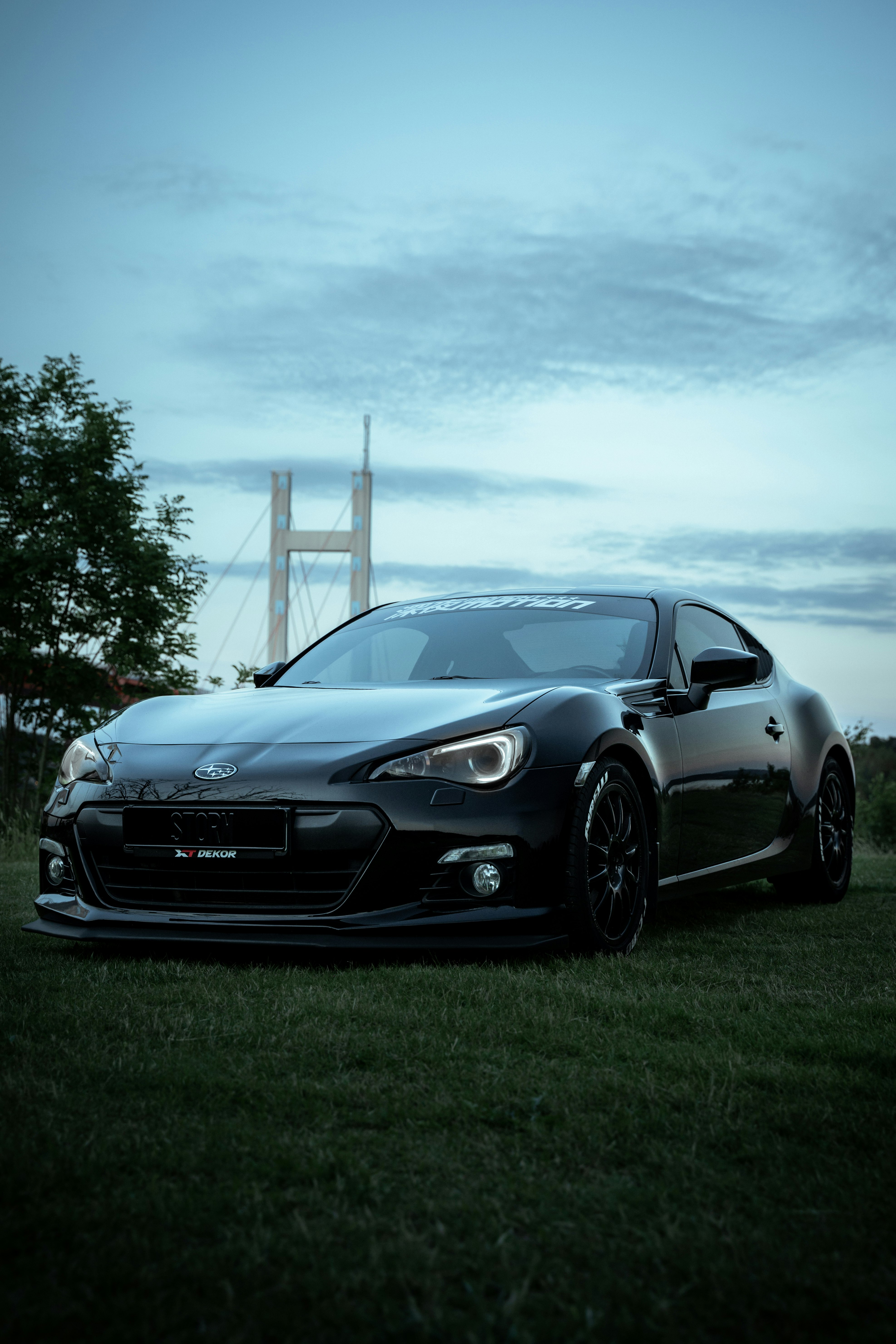 black mercedes benz coupe on green grass field during daytime